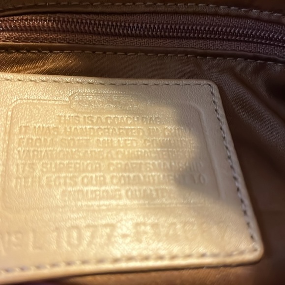 COACH PENELOPE RUFFLE TAN PEBBLED LEATHER SYLE # F14682 - Picture 8 of 10